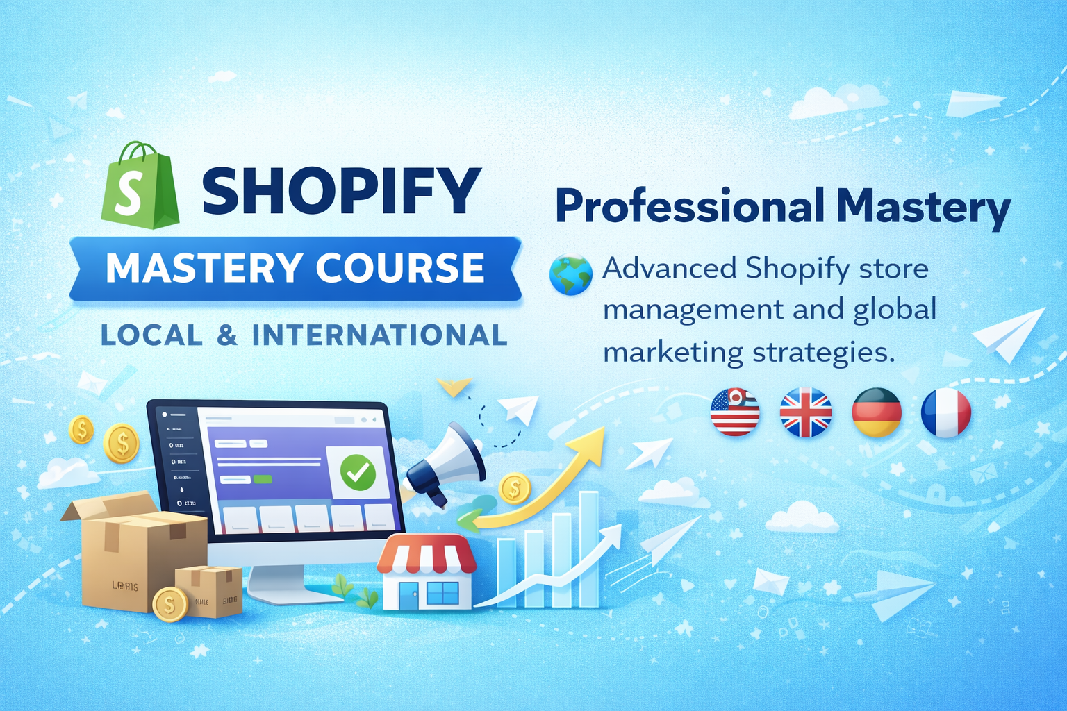 Shopify Mastery Course: Local + International